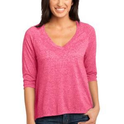 Ladies Microburn ® V Neck Raglan Tee Thumbnail