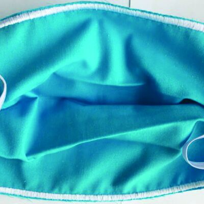 FACEMASK - NON-MEDICAL HOMEMADE MASK - TURQUOISE Thumbnail